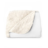 Ankh White Sherpa Blanket