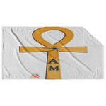 Ankh White Beach Towel