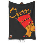 Queen Nefertiti Sherpa Blanket